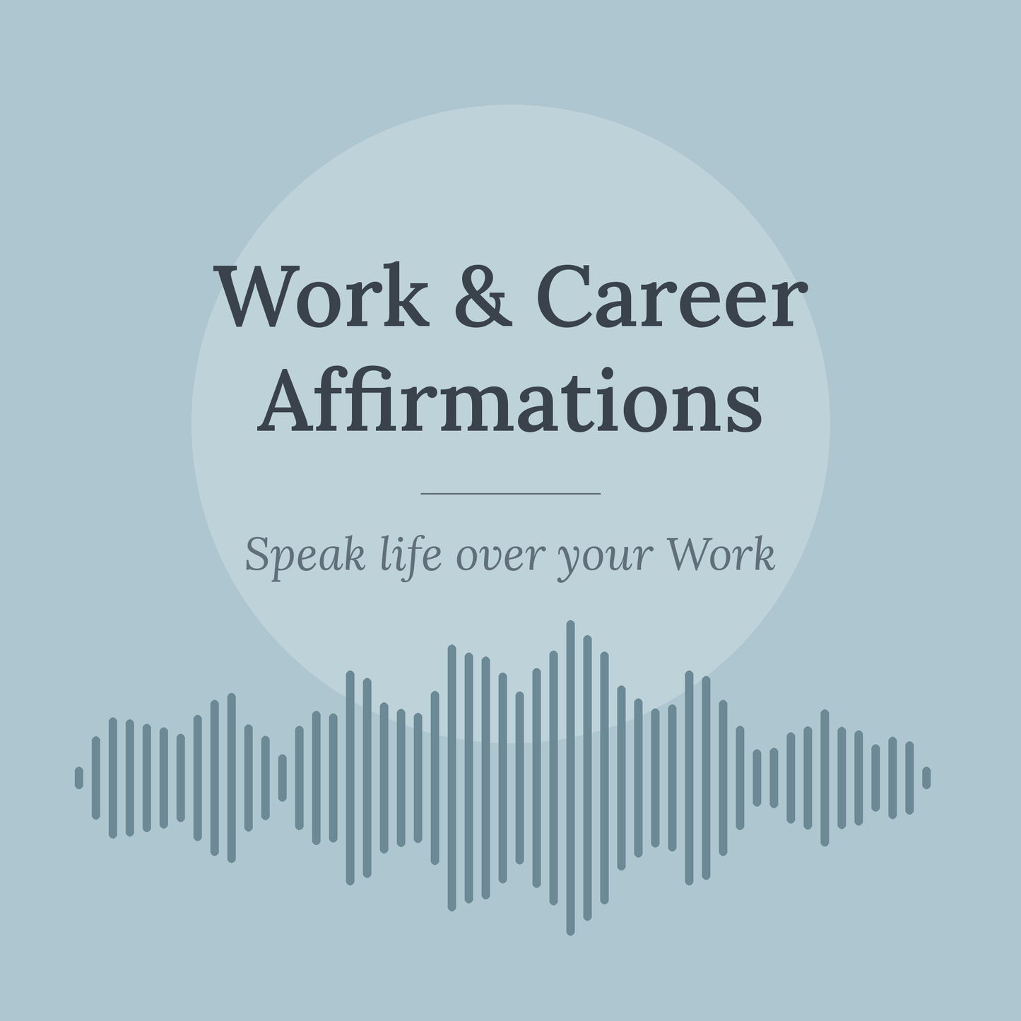 Work & Career Affirmations faith-based audio cover - The Growcademy