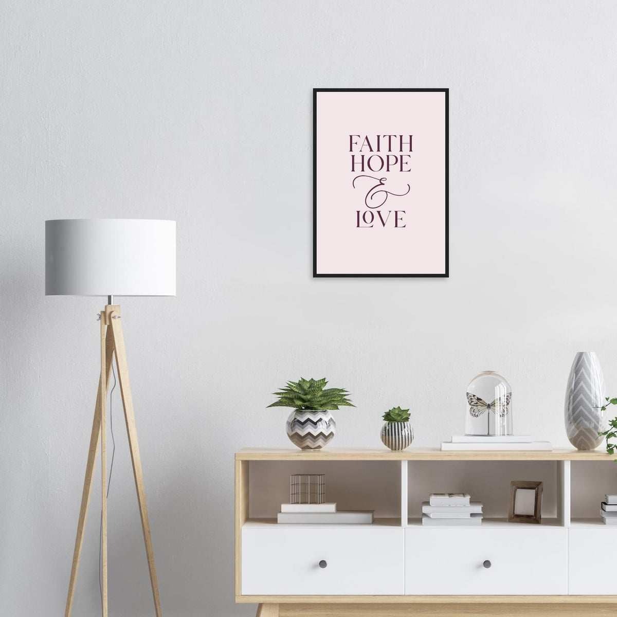 Faith, Hope & Love Framed Wall Art · Inspirational Wall Art - The Growcademy