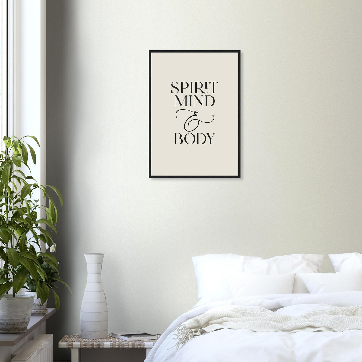 Spirit, Mind & Body Framed Print · Wellness Wall Art - The Growcademy