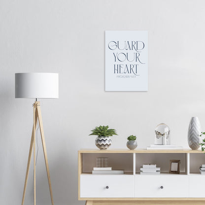 Guard Your Heart Art Print (Unframed) · Proverbs 4:23 Faith Wall Art - The Growcademy