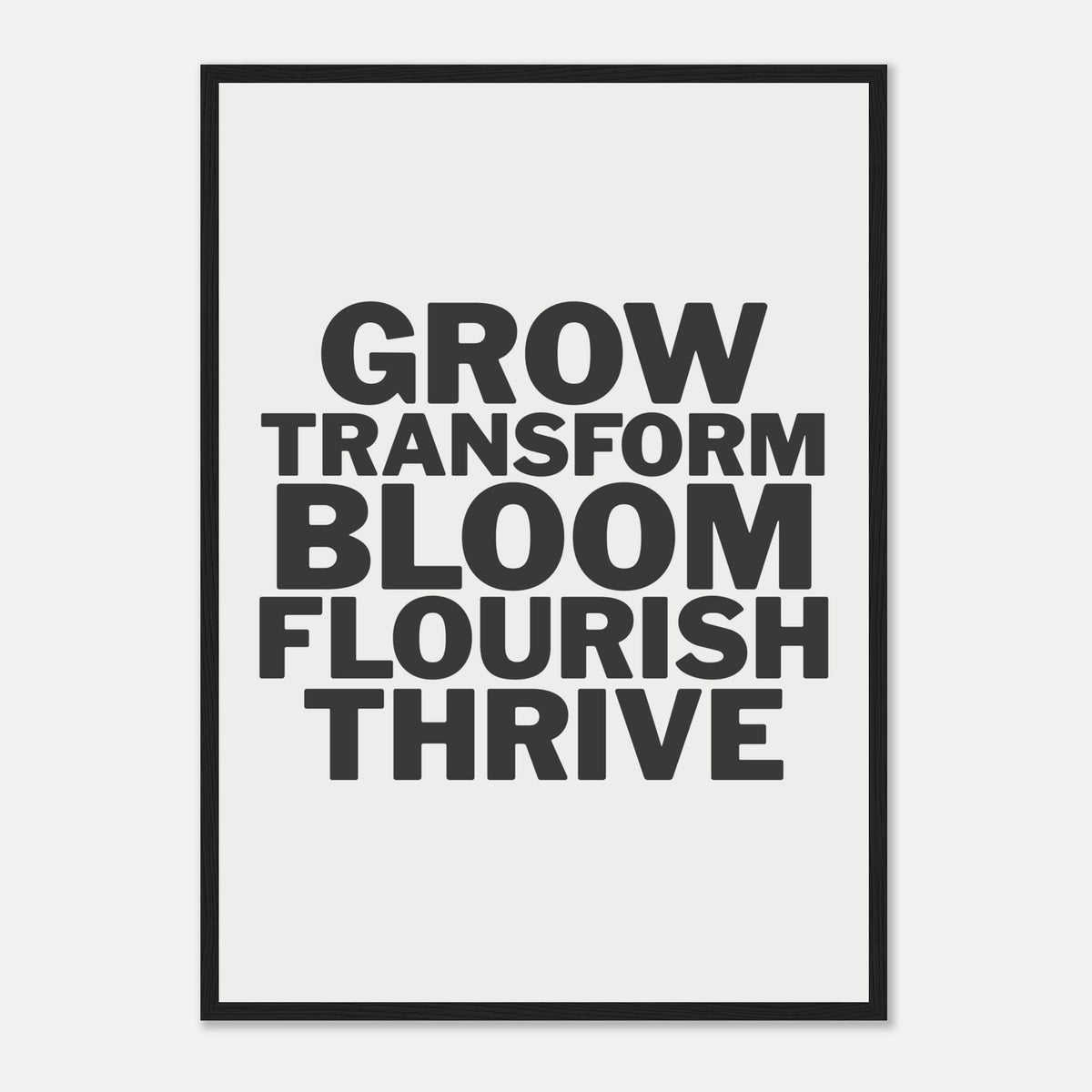 Growth Statement Framed Print · Inspirational Wall Art - The Growcademy