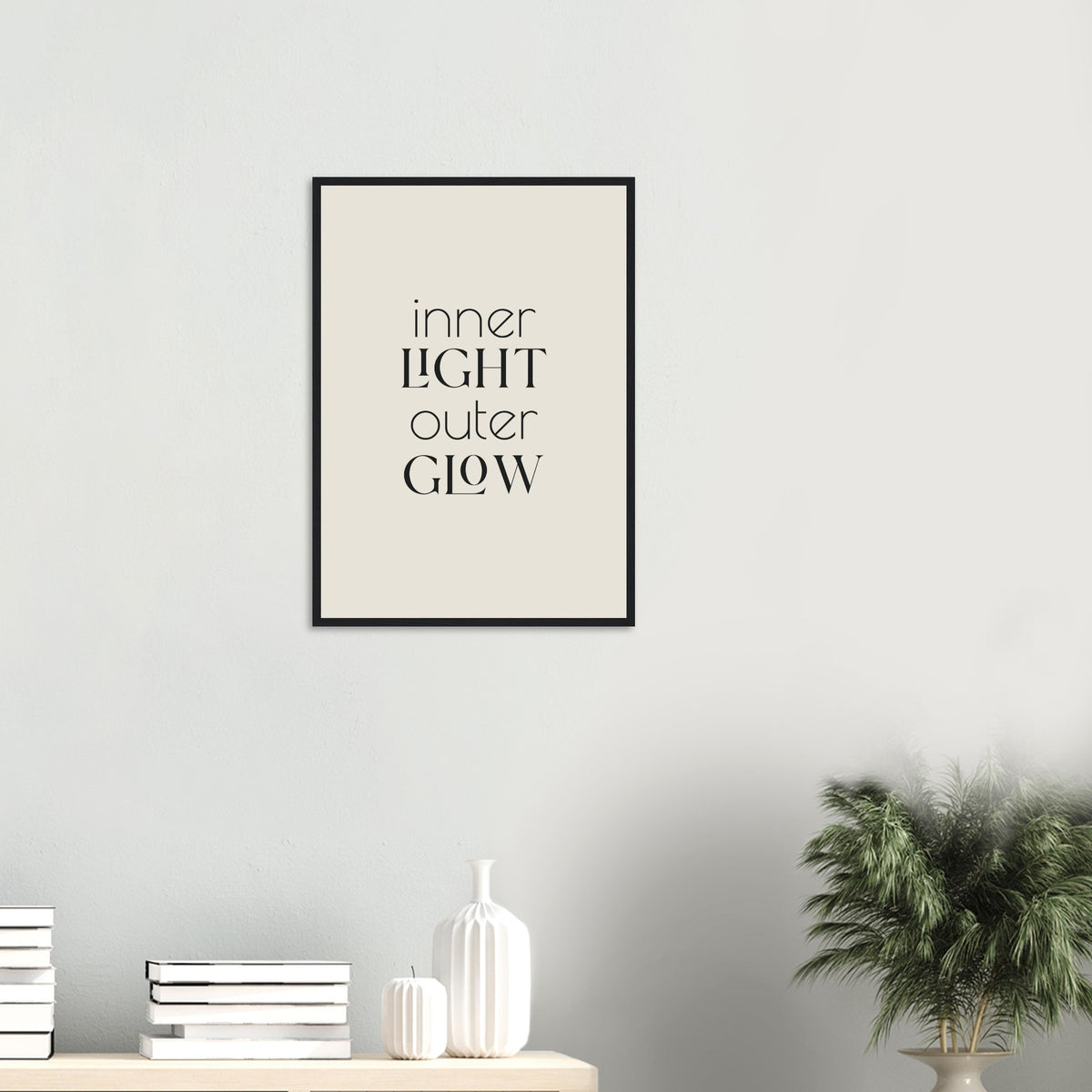 Inner Light, Outer Glow Framed Print · Faith Wall Art - The Growcademy