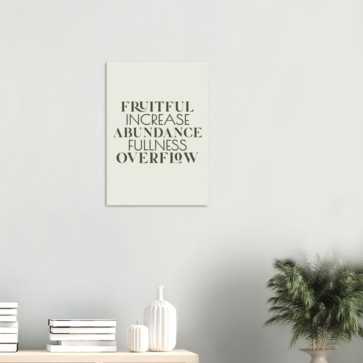 Words of Abundance (Unframed) Print · Inspirational Wall Art - The Growcademy