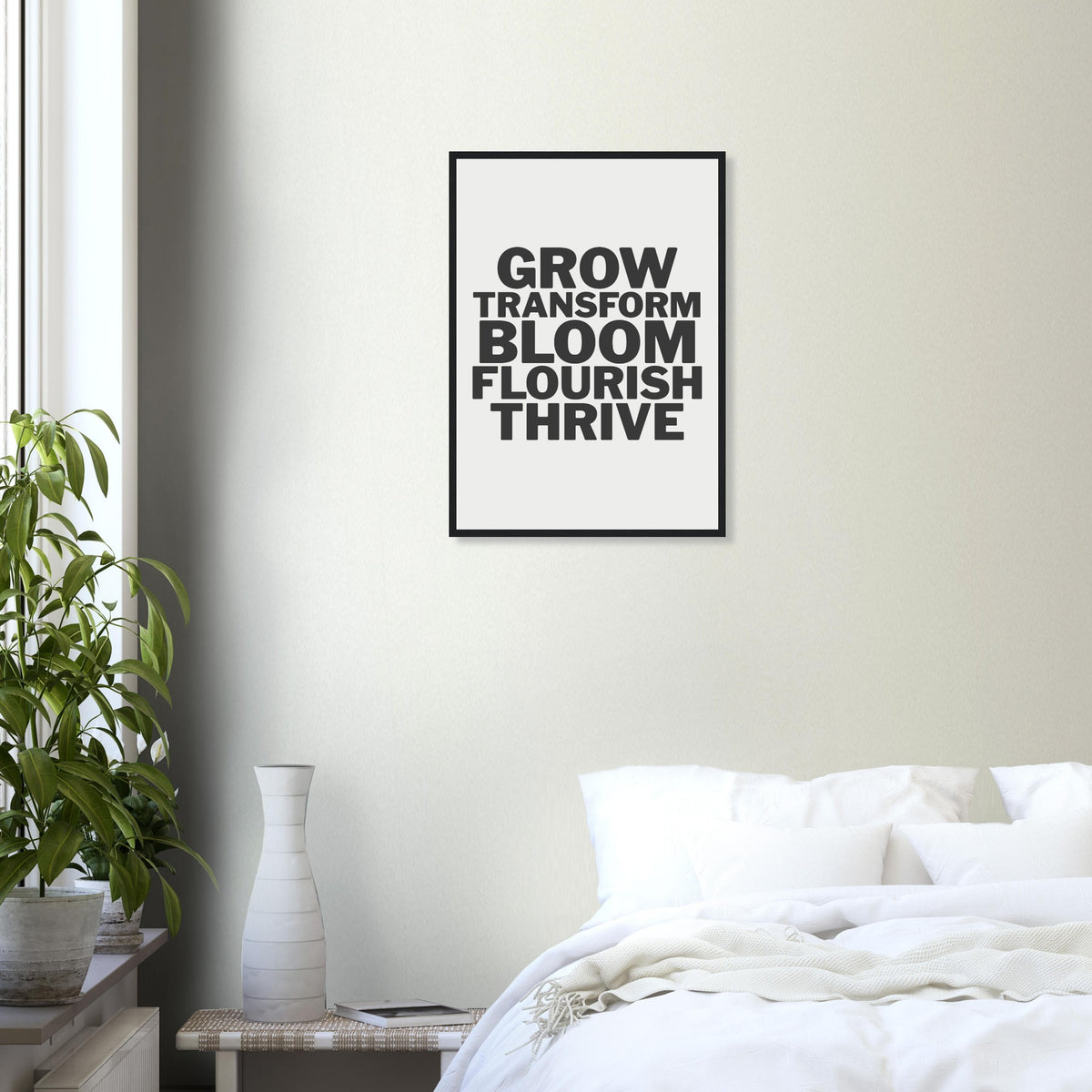 Growth Statement Framed Print · Inspirational Wall Art - The Growcademy