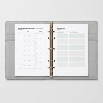 Grow by Design Planner: Growth & Wellness Edition - Undated 90-Day - Digital or Printable - The Growcademy