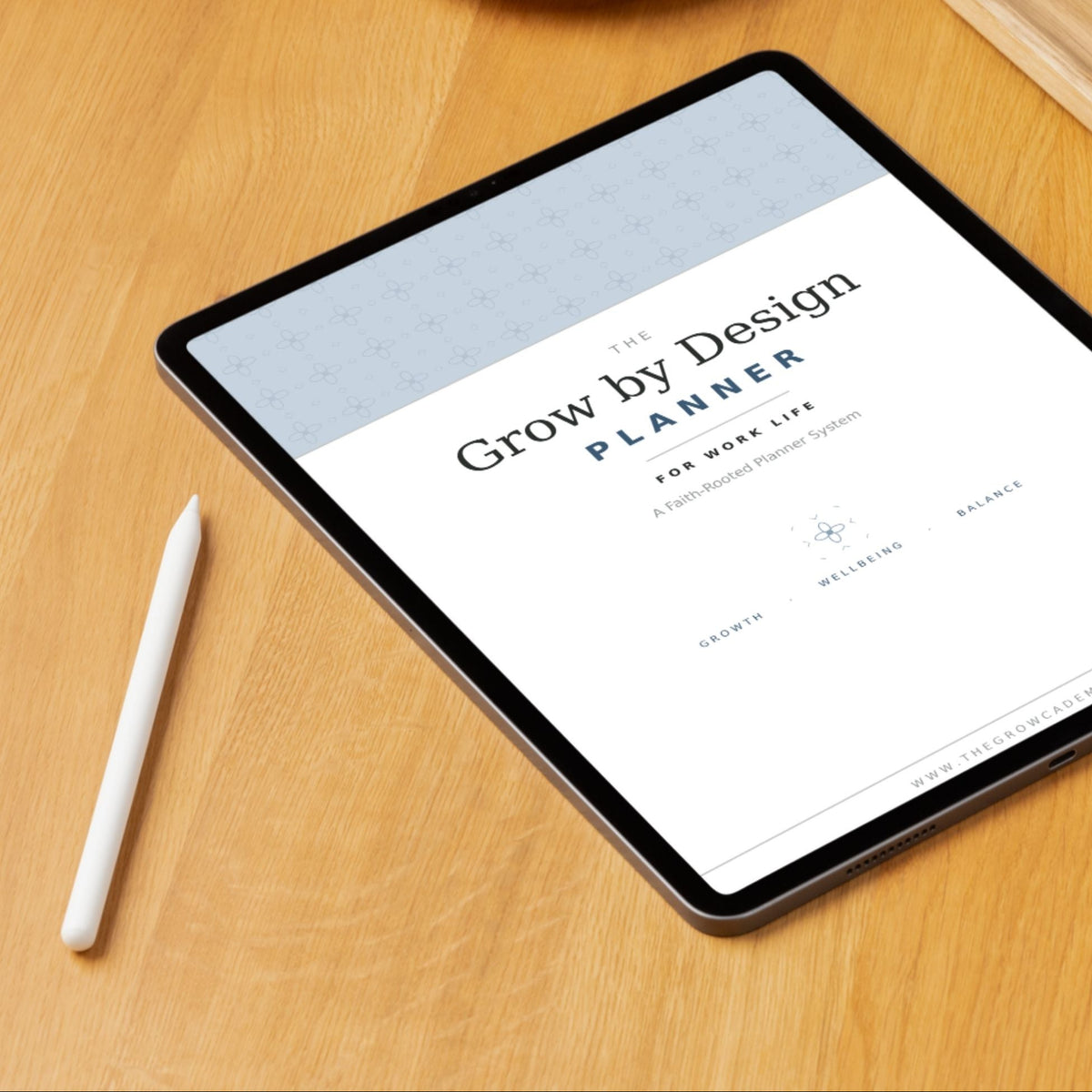 Faith-rooted Planner System for Work Life, undated 90-day printable work planner for Christian professionals in corporate. Growth, wellbeing and balance