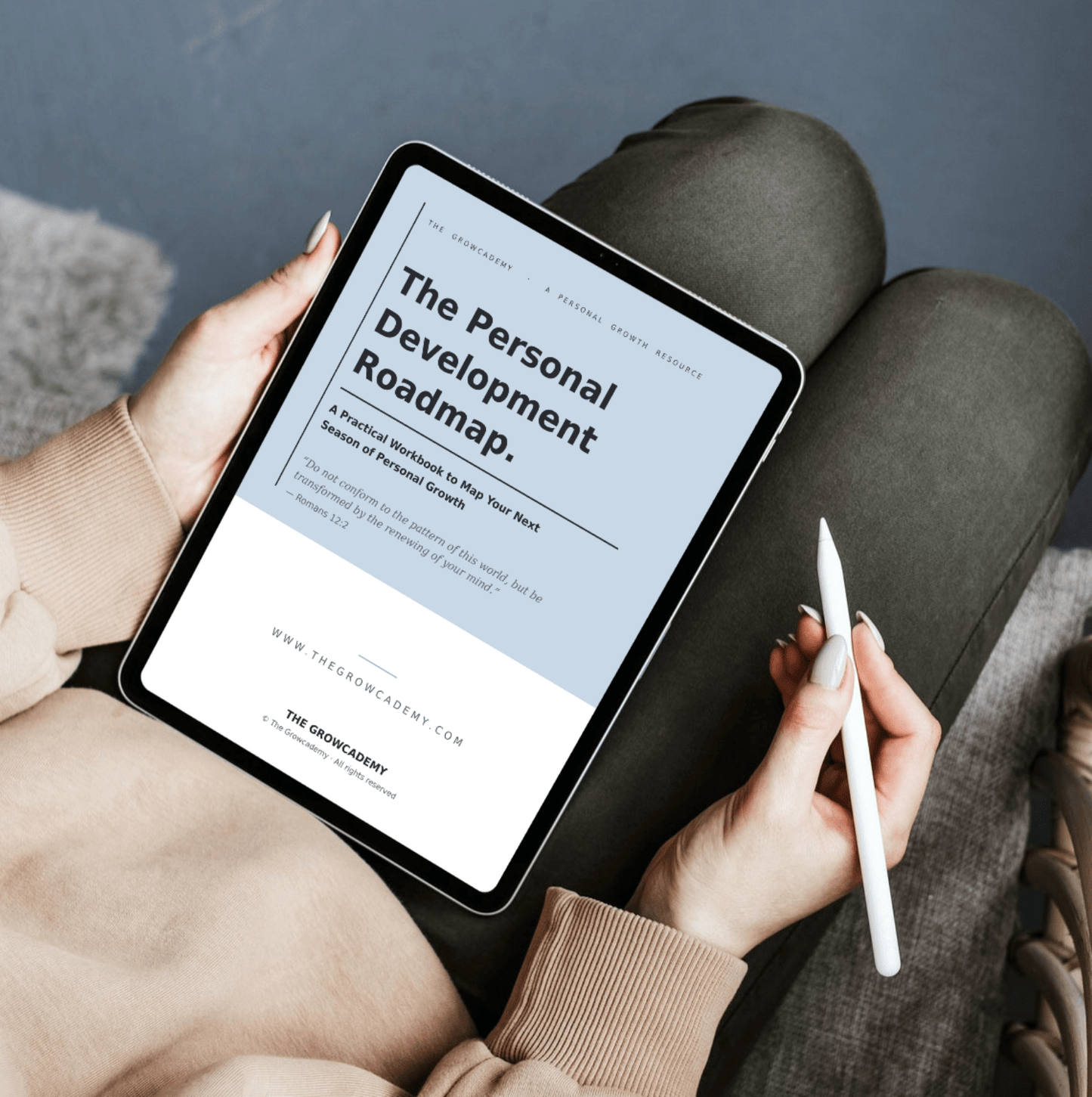 The Personal Development Roadmap faith-based growth workbook cover — The Growcademy