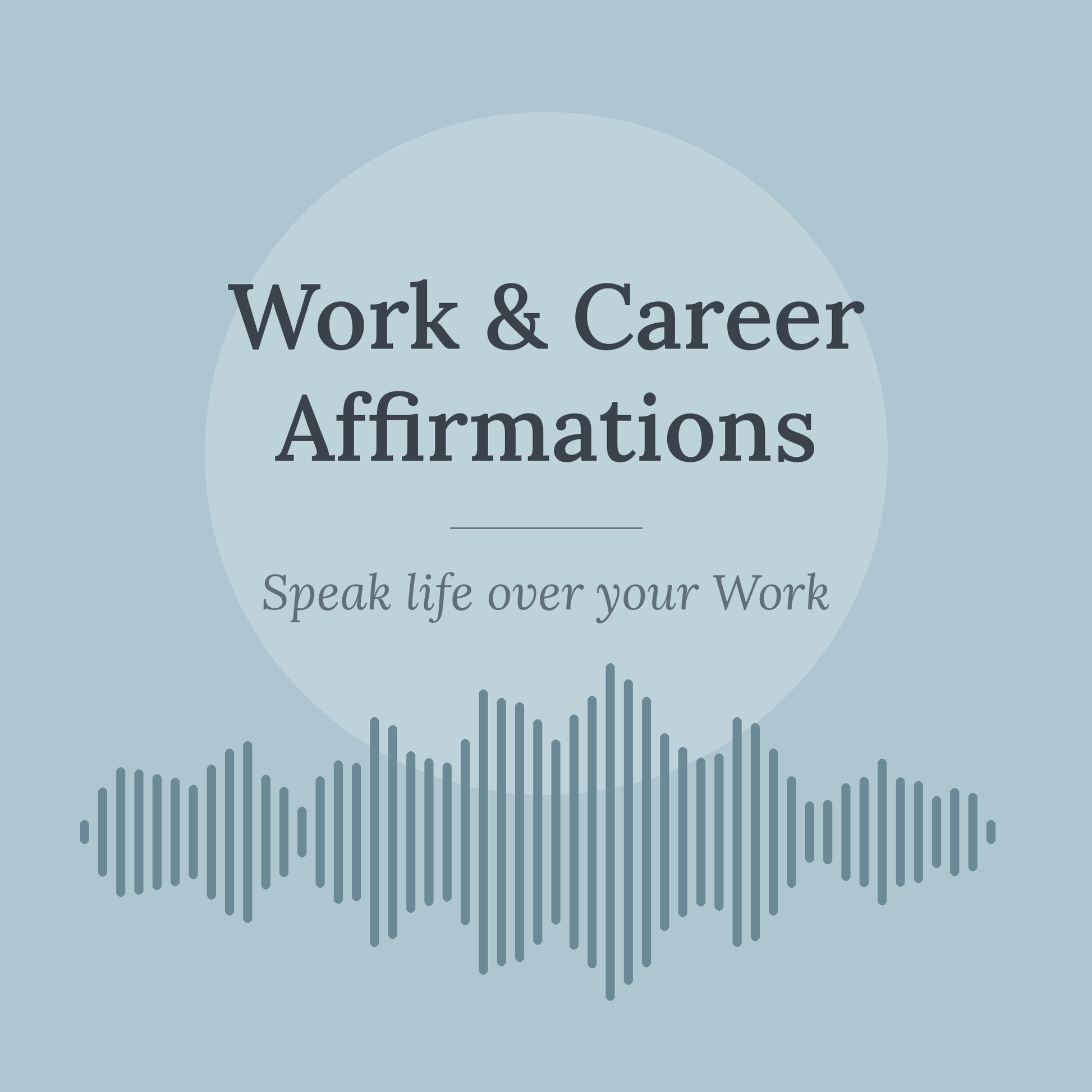 Work & Career Affirmations faith-based audio cover - The Growcademy
