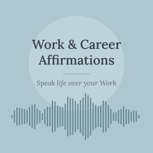 Work & Career Affirmations faith-based audio cover - The Growcademy