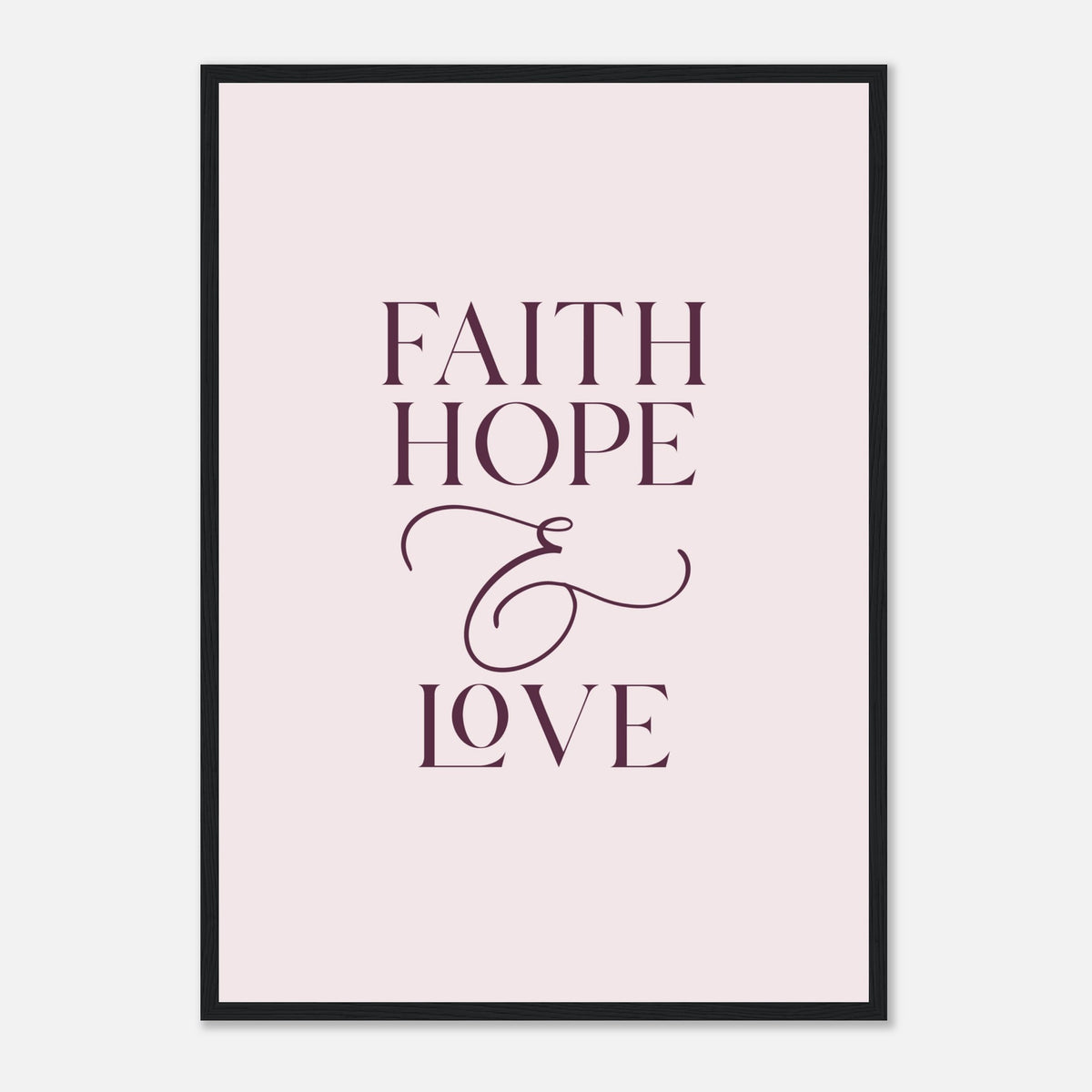 Faith, Hope & Love Framed Wall Art · Inspirational Wall Art - The Growcademy