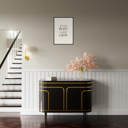 Inner Light, Outer Glow Framed Print · Faith Wall Art - The Growcademy