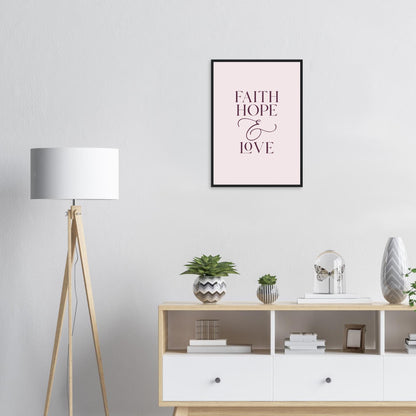 Faith, Hope & Love Framed Wall Art · Inspirational Wall Art - The Growcademy