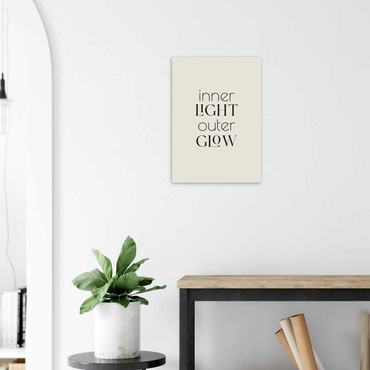 Inner Light, Outer Glow Art Print (Unframed) · Faith Wall Art - The Growcademy