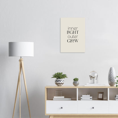 Inner Light, Outer Glow Art Print (Unframed) · Faith Wall Art - The Growcademy