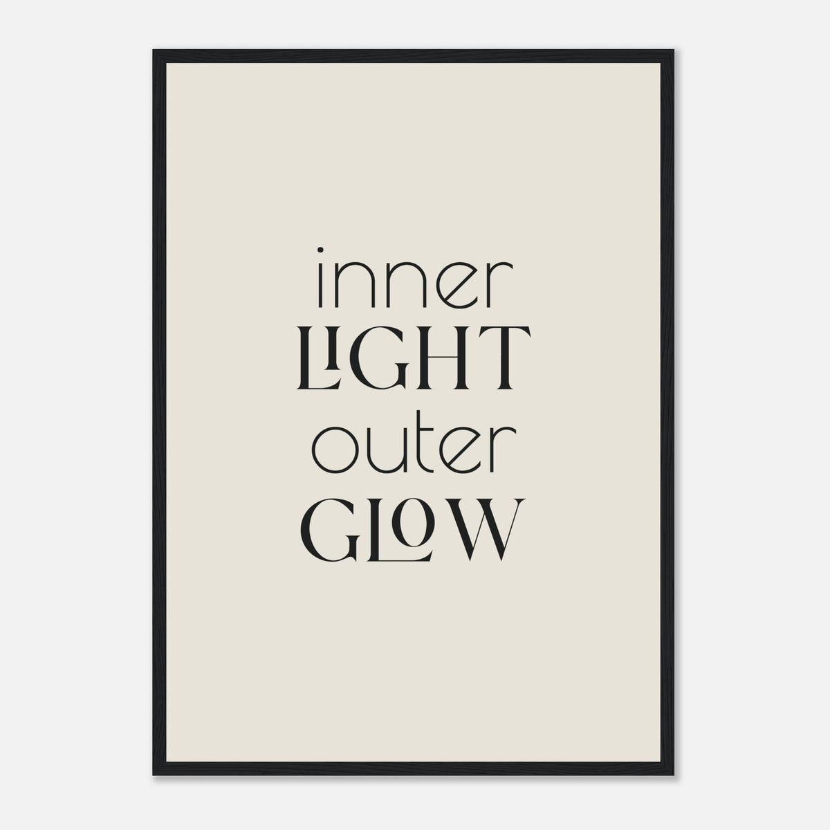 Inner Light, Outer Glow Framed Print · Faith Wall Art - The Growcademy