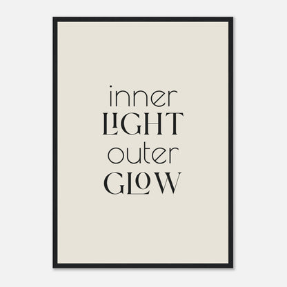 Inner Light, Outer Glow Framed Print · Faith Wall Art - The Growcademy