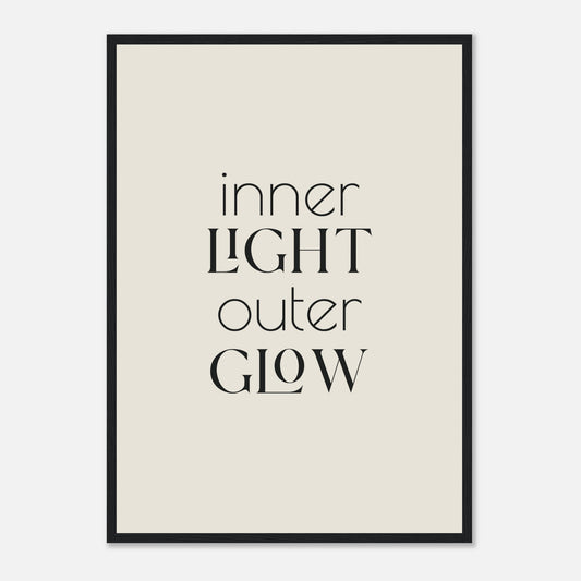 Inner Light, Outer Glow Framed Print · Faith Wall Art - The Growcademy