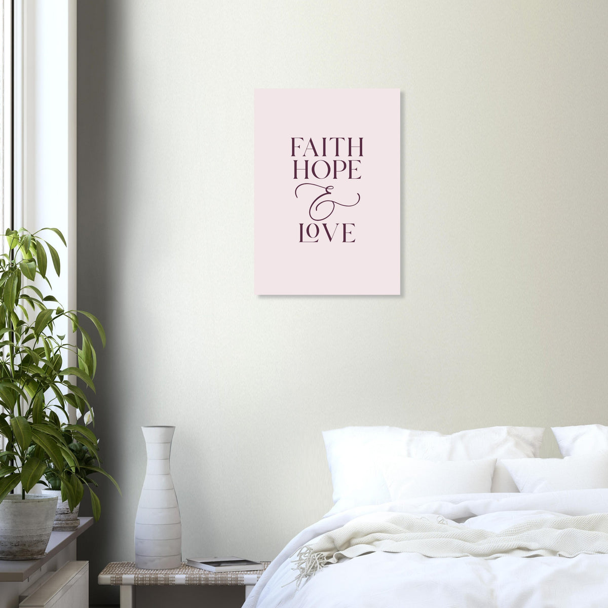 Faith Hope Love Art Print (Unframed) · Inspirational Wall Art - The Growcademy