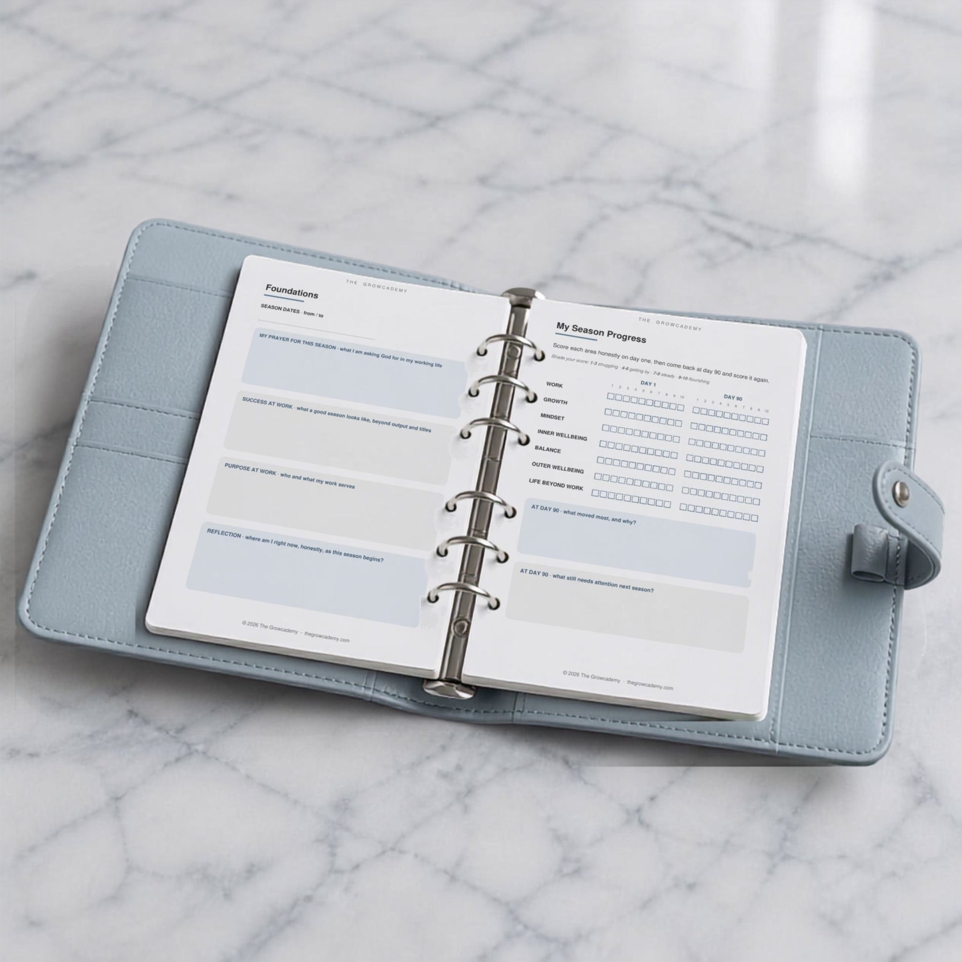 Grow by Design Planner Workday Edition – 12-Month Undated - Digital or Printable - The Growcademy