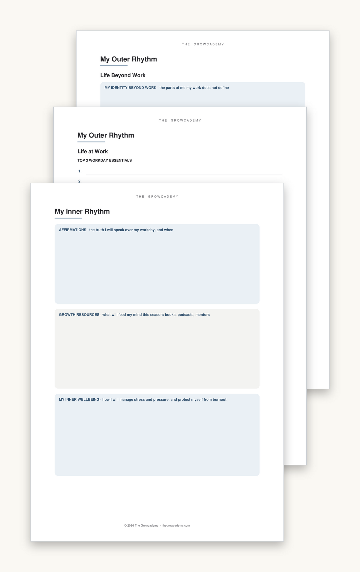 The Grow By Design Planner - 90-Day Workday Edition - Digital Download