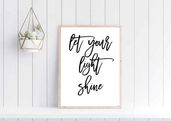 Let Your Light Shine | Digital Print Download - Image 3
