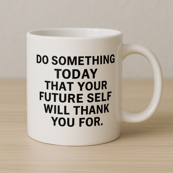 Mug - Do Something Today - Motivational Quote - Image 2